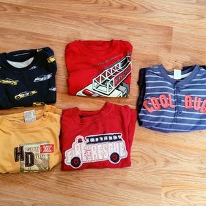 5 long sleeve t-shirts - boys